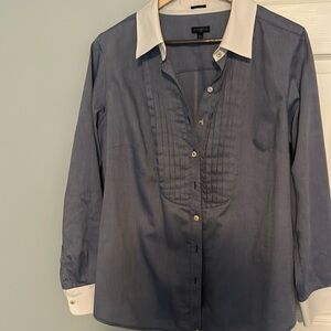 Classic Tuxedo Shirt by Talbots, Size 14w